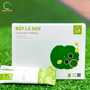 Bột Lá Sen Sấy Lạnh Nguyên Chất Quảng Thanh Hộp 45g  - Ngủ ngon, giảm mỡ máu, giảm cân, mát gan, mờ nám, tàn nhang, đẹp da