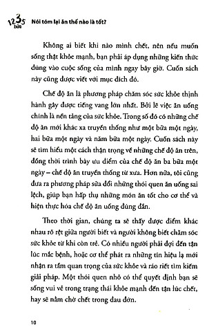 Sách 1,2,3,5 Bữa - Nói Tóm Lại Ăn Thế Nào Là Tốt?
