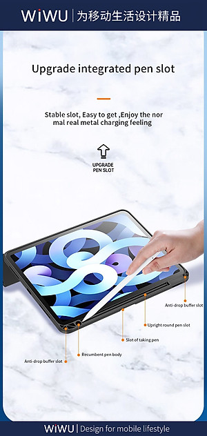 Bao Da 2 In 1 Magnetic Ipad Folio Case Dành Cho Ipad Chất Liệu Da PU Tổng Hợp Cao Cấp - Hàng Chính Hãng 