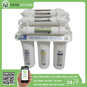 Máy lọc nước Nano Geyser ECO CRYSTAL 8 cấp công nghệ lọc UF - Hàng Chính Hãng