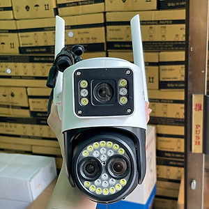 Camera Yoosee 2 Mắt Q26D Phiên bản Phóng To 6X Cực Nét - Camera kép xem cùng lúc trên điện thoại, Đàm thoại 2 Chiều, Ban Đêm Có Màu - Hàng Chính Hãng