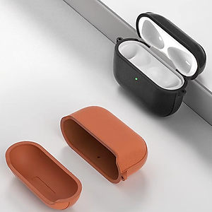 BAO WIWU CALFSKIN GENUINE LEATHER CASE DÀNH CHO ARIPOD 3, CHẤT LIỆU DA THẬT KẾT HỢP KHUNG NHỰA CAO CẤP- Hàng Chính Hãng