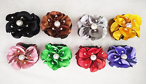 Kẹp tóc hoa đính pha lê ngọc