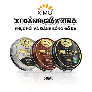 Xi vệ sinh giày dạng sáp XIMO giúp sáng bóng bổ sung màu 50ml