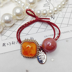 Dây buộc tóc nữ hoa văn chìm 3D [Set 4 dây] NASI dễ thương phong cách hàn quốc thun cột tóc nữ co giãn tốt phụ kiện tóc