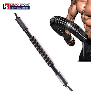 Gậy Tập Cơ Tay Lò Xo Kháng Lực KUNO SPORT, Thanh Lò Xo Power Lực Từ 20KG Đến 60KG