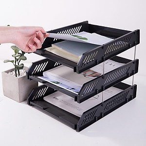 Khay 3 Tầng Deli 9209 - Màu Ngẫu Nhiên