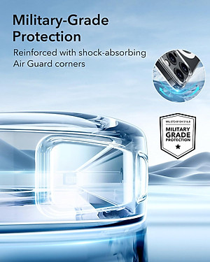 Ốp Lưng cho iPhone 16 Pro / iPhone 16 Pro Max ESR Zero Clear Case HaloLock - Hàng Chính Hãng
