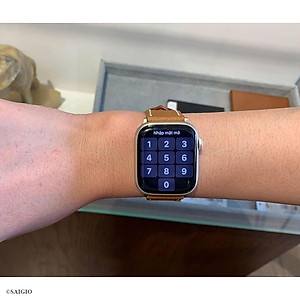 Dây Đồng Hồ Apple Watch 49mm 46mm 45mm 44mm 42mm, Chất Liệu Da Bê EPSOM Thảo Mộc Cao Cấp, Nhập Khẩu Từ Châu Âu, Dây Đeo Phong Cách Hiện Đại và Sang Trọng, Tương Thích Các Phiên Bản Series Ultra2/Ultra/SE2/SE/10/9/8/7/6/5/4/3/2/1