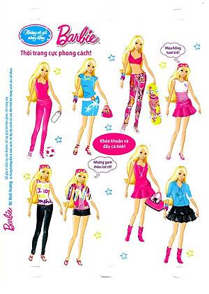 Sách Barbie Thiết Kế Thời Trang - Những Cô Gái Năng Động