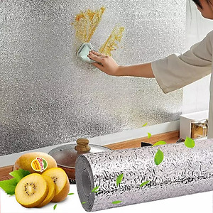 Cuộn Giấy Bạc Dán Tường Nhà Bếp Chống Thấm Dầu, Thấm Nước Tiện Dụng - Hàng Chính Hãng 