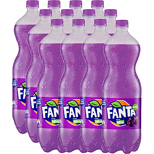 Lốc 6 Chai Nước Giải Khát Có Gas Fanta Nho 1.5L x 6