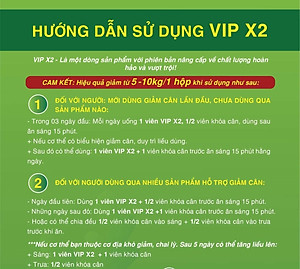 Combo Tiến Hạnh Vip X2 và Detox giúp giảm câ.n hiệu quả, kiểm soát cân nặng, liệu trình 3 ngày sử dụng