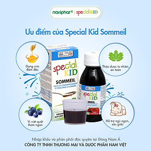 TPBVSK Special Kid Sommeil – Giúp ngủ ngon giấc, ngủ sâu giấc (125ml) [Siro – Nhập khẩu Pháp]