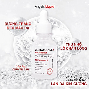 Tinh Chất Truyền Trắng Angel's Liquid Glutathione + Niacinamide 700 V-Ampoule 30ml