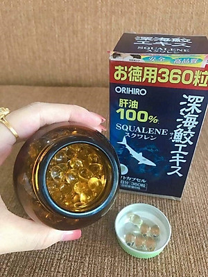 Thực phẩm chức năng Sụn vi cá mập Orihiro Squalene Nhật Bản, 360 viên