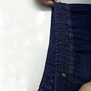 VÁY CHỐNG NẮNG XẺ TÀ JEAN TRƠN CAO CẤP - Có Lưng Thun Co Dãn Tốt & Dàn 3 Nút Bấm Kim Loại Sau Lưng Rất Chắc Chắn