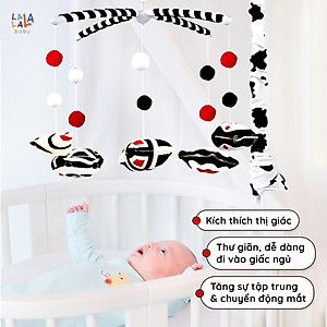 Đồ Chơi Treo Nôi Cũi Tự Động Quay kèm Phát Nhạc 36 Bài Hát Cho Bé Sơ Sinh - Baby Crib Mobile - Lalala baby