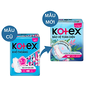 Combo 4 gói Băng Vệ Sinh Kotex Bảo Vệ Toàn Diện 23cm Siêu Mỏng Cánh - Gói 8 miếng