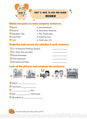 Sách 99 Ngày Em Giỏi Tiếng Anh Lớp 4