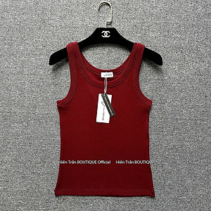 Áo sát nách, áo 3 lỗ nữ Hiền Trần BOUTIQUE form ôm không đệm ngực, chất cotton tăm lụa mềm mại, co giãn tốt- AH02