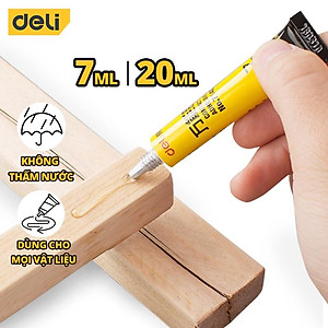 Keo Siêu Dính Đa Năng Deli - 7ml/ 20ml - Có Thể Dán Trên Mọi Bề Mặt - Phù Hợp Sửa Chữa, Ghép Nối - 7140 / 7149