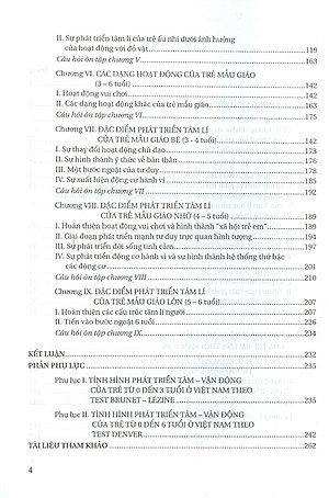 Tâm Lí Học Trẻ Em Lứa Tuổi Mầm Non