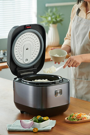 Nồi cơm điện tử Tefal 1.8L - Lòng nồi siêu dày 4mm RK776B68 - Xám - Hàng chính hãng