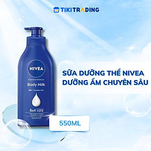 Sữa Dưỡng Thể NIVEA Dưỡng Ẩm Chuyên Sâu 48H | Thấm Nhanh (550 ml) - 98943