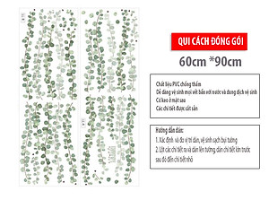 Sticker Giấy Dán Tường Decal Dán tường Mẫu Hoa Lá Cực Xinh ZH002