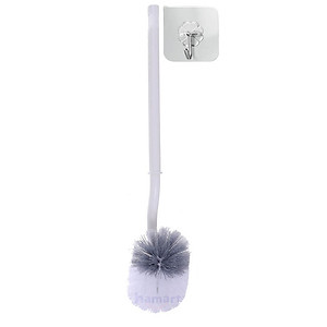 Chổi Cọ Bồn Cầu Nhà Vệ Sinh Đầu Chữ S Cong Kèm Móc Treo Chà Sạch Khe Hẹp WC Cao Cấp