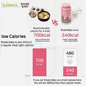 [MUA 1 TẶNG 1 MINISIZE] Bột Ngũ Cốc Ăn Kiêng Diet Protein Shake Baby 750g Giúp Kiểm Soát Cân Nặng, Cải Thiện Vóc Dáng từ Hàn Quốc (750g)