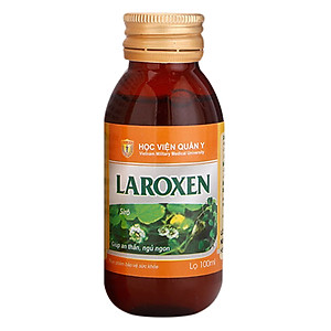 Thực Phẩm Chức Năng Bộ 2 Hộp An Thần, Ngủ Ngon Siro Laroxen Học Viện Quân Y (100ml / Lọ)