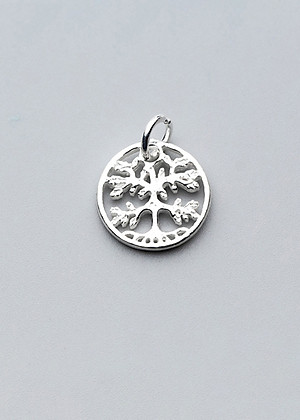 Charm bạc cây trí tuệ treo #2 - Ngọc Quý Gemstones