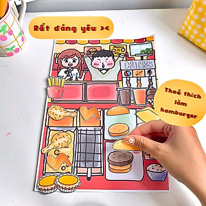 Bộ Tranh Tương Tác Cô Tiên Xanh - Cửa Tiệm Gà Rán