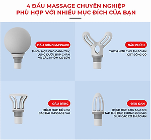 Máy massage công thái học cầm tay mini MDC933 dòng cao cấp công nghệ AI cảm biến lực nhấn giúp giảm đau mỏi giãn cơ hiệu quả tránh chấn thương - Hàng chính hãng