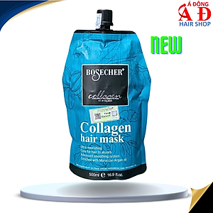Dầu hấp ủ tóc Collagen BOSECHER Bamboo Charcoal Treatment (Phủ lụa siêu mượt) 500ml