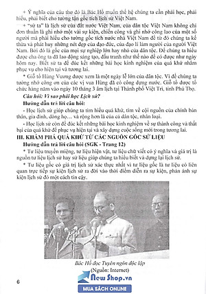 Sách Hướng Dẫn Trả Lời Câu Hỏi Và Bài Tập Lịch Sử Lớp 6 (Bám Sát SGK Chân Trời Sáng Tạo)