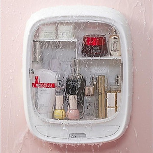 Kệ Để Mỹ Phẩm Cao Cấp Dán Tường Tủ Để Đồ Trang Điểm Đựng Thuốc Treo Tường Bằng Nhựa ABS 