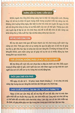 500 Trò Chơi Rèn Luyện IQ (4-10 tuổi) - Khả Năng Sáng Tạo (Sách Bản Quyền)