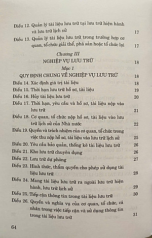Luật Lưu Trữ Năm 2024