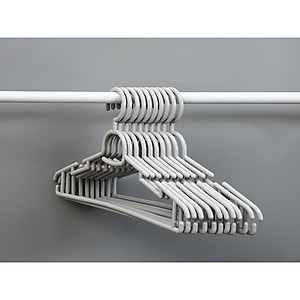 Set 10 cái Móc áo đầm vuông Hara 180 Bằng Nhựa Cao Cấp Inochi Nhật Bản (407 x 80 x 220 mm) - Giao Màu Ngẫu Nhiên