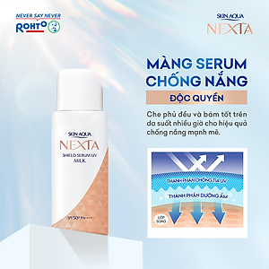 Serum chống nắng ngăn sạm, nám da Skin Aqua Nexta Shield Serum UV Essence SPF50+ PA++++ 50g ( dạng sữa)