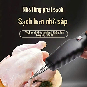 Máy Nhổ Lông Gà Vịt Tích Điện Cầm Tay Cao Cấp: Động Cơ Kép, Siêu Tiện Lợi