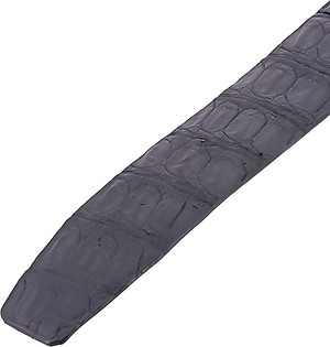 Thắt Lưng Nam Da Cá Sấu Gai Bụng Bản Lớn Huy Hoàng HT4774 - Đen