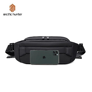 Túi đeo hông, đeo ngực Arctic Hunter YB00043 chất liệu Oxford chống thấm nước, nhiều ngăn đa năng, phù hợp chạy bộ