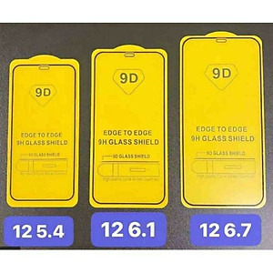 Kính cường lực 9D Dành Cho iPhone 12 Mini/ 12/ 12 Pro/ 12 Pro Max Full keo - Hàng Chính Hãng