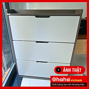 [Kèm Ảnh Thực Tế - Miễn phí vận chuyển & Lắp đặt] Tủ giày thông minh siêu mỏng cao cấp Ohaha - TGCC025