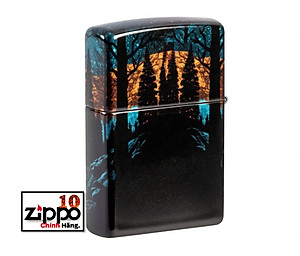 Bật lửa Zippo 46252 Moonlight Wolf Design - Chính hãng 100%