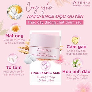 Kem Dưỡng Trắng Sáng & Giảm Thâm Nám Ban Ngày Senka White Beauty UV Cream 50g SPF 25 PA ++